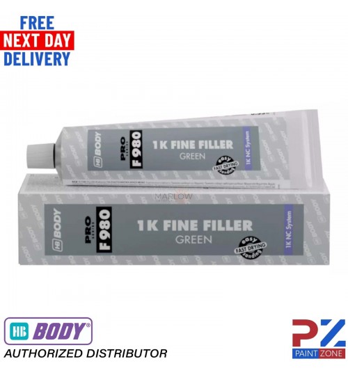 HB BODY F980 1K N.C FINE FILLER / STOPPER GREEN 150G - FOR PINHOLES / CHIPS